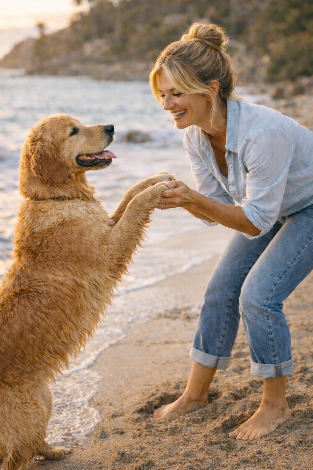 Betty Boomerly with her dog